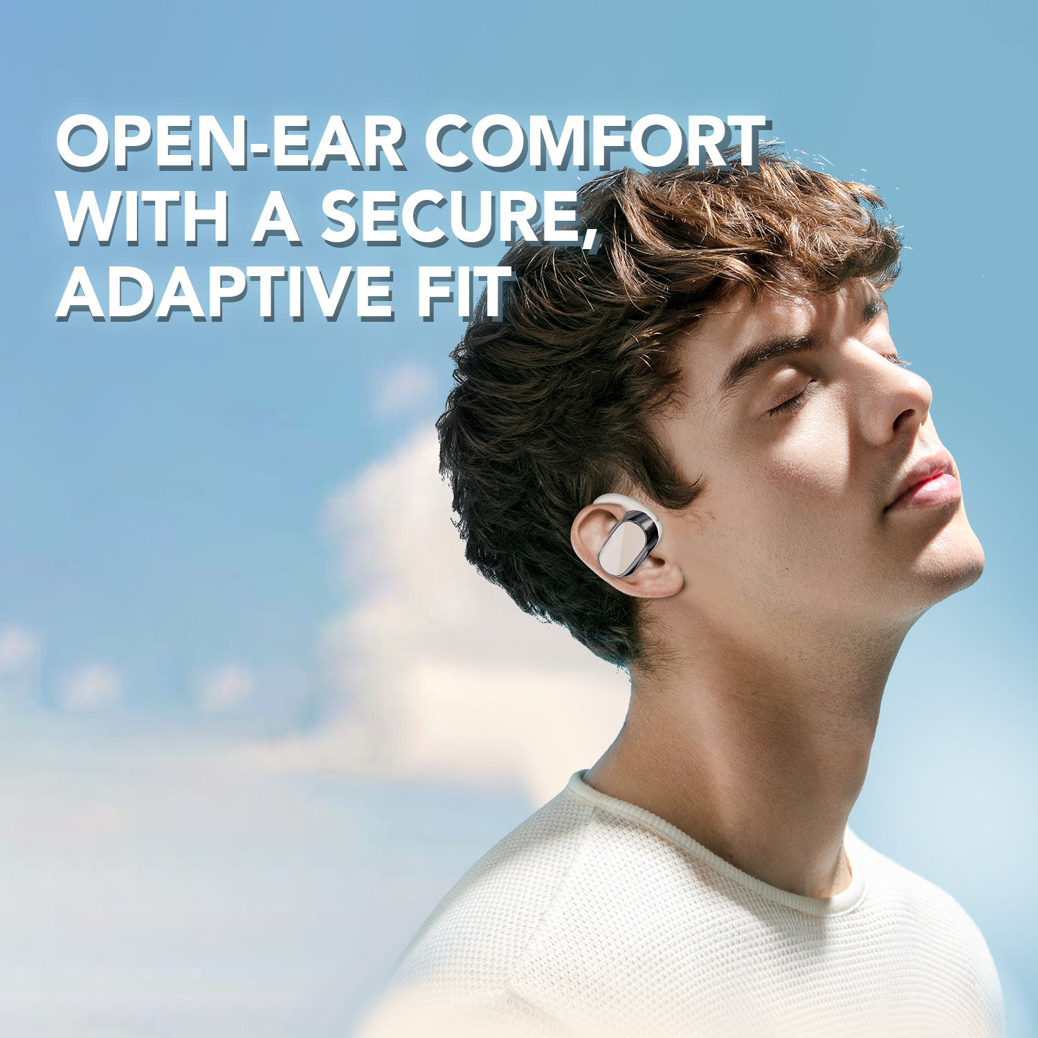 WAVZON WaveFit | Adjustable Open-Ear Wireless Earbuds