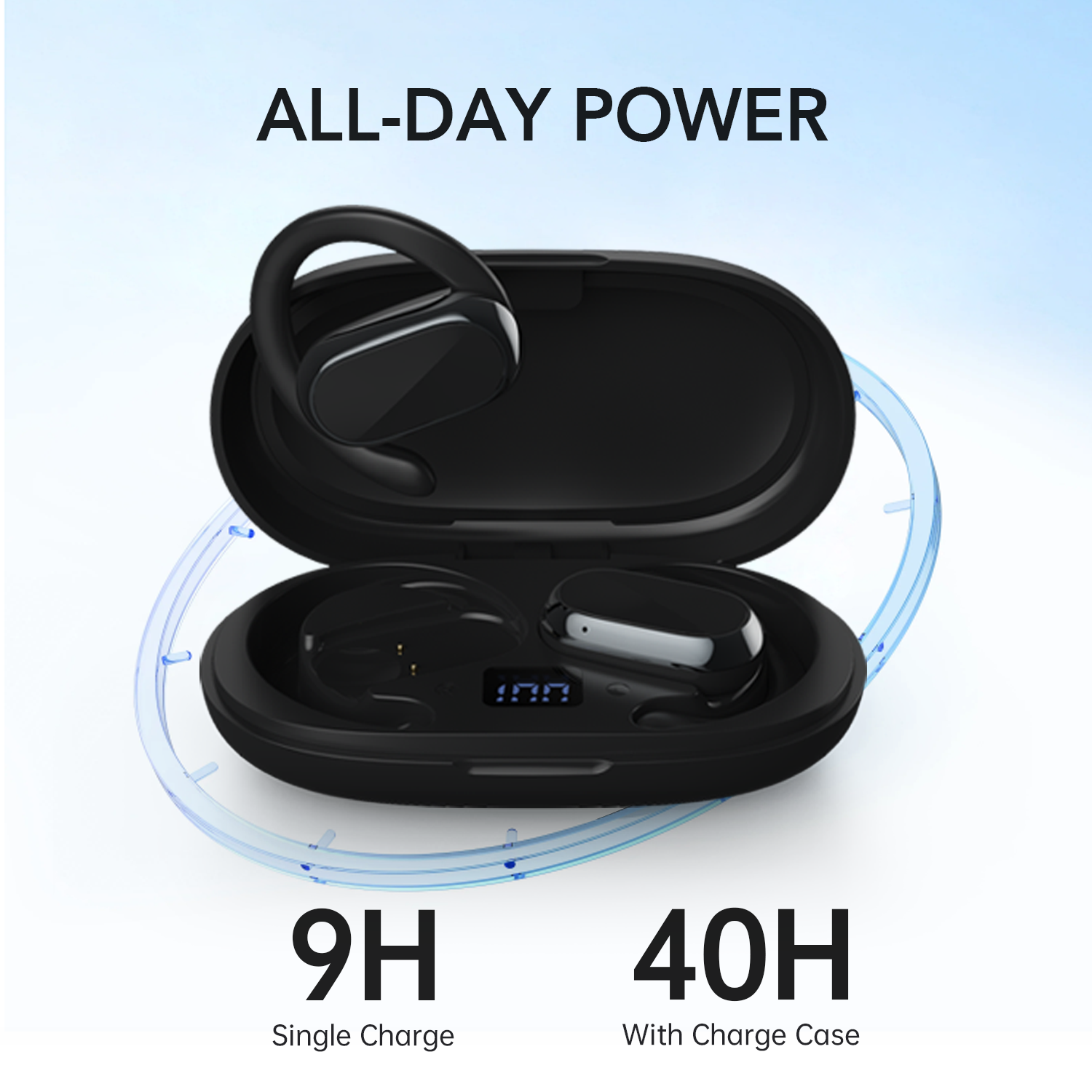 WAVZON WaveFit | Adjustable Open-Ear Wireless Earbuds